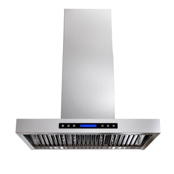 INATECK 36 in. 900 CFM Ducted Wall Mount Range Hood w/Remote, Touch Control LCD,