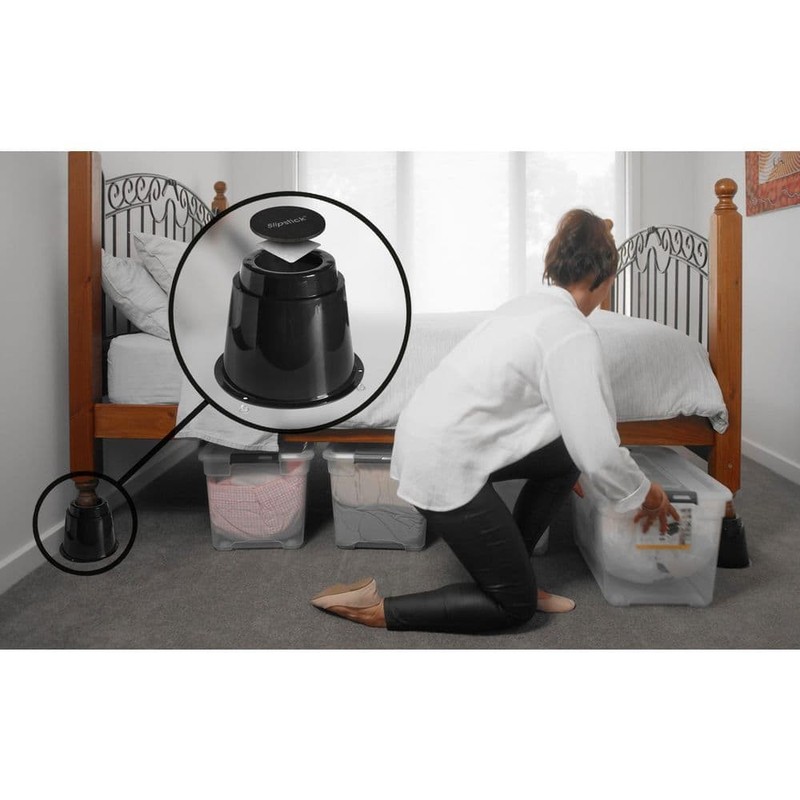 Gorilla Floor Protection Gorilla 3 in. Black Furniture/Bed Risers (Set of 4) - Image 6