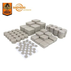 Shepherd Ultimate Assorted Beige Self-Adhesive Furniture Sliders (184-Piece)