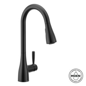 MOEN Doherty Single Handle Pull Down Kitchen Faucet Power Clean Matte Black