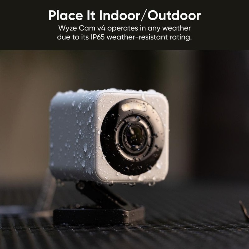 Wyze Cam v4 Wi-Fi 2.5K QHD Indoor/Outdoor Plug-In Smart Home Security Camera - Image 9