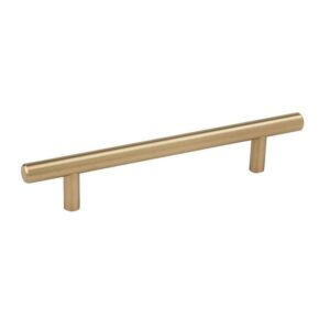 10-Pack Bar Pulls 5-1/16"  128mm  Modern Golden Champagne Bar Cabinet Pulls