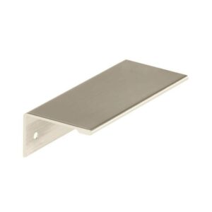 Amerock Edge Pulls 3 in. (76mm) Modern Satin Nickel Cabinet Edge Pull (10-Pack)