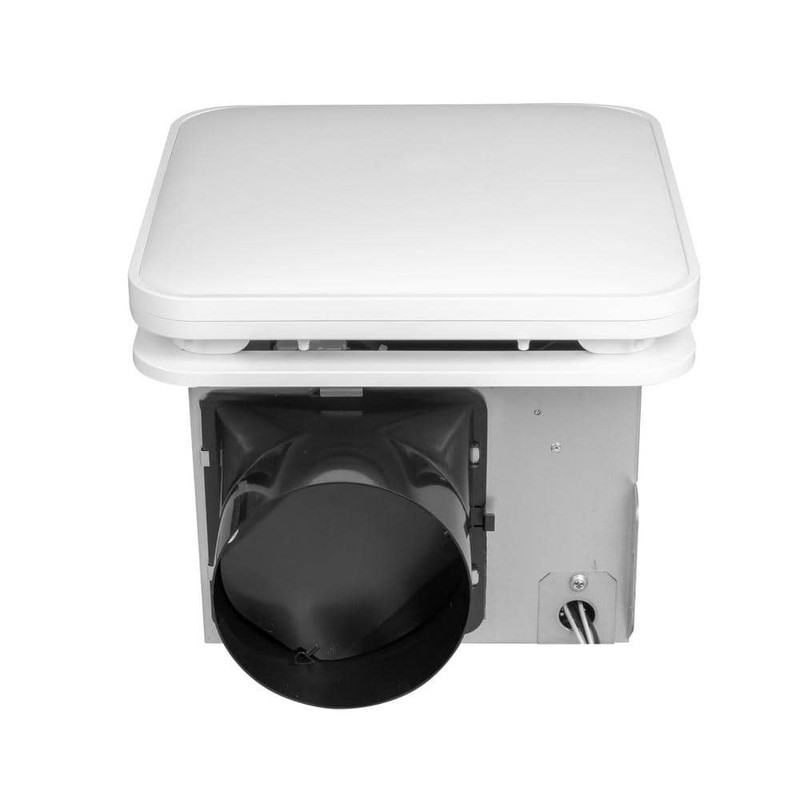 Commercial Electric 130/160 CFM Square Bathroom Exhaust Fan LED Night Light - Image 4