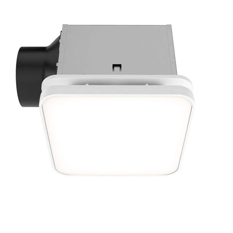 Commercial Electric 130/160 CFM Square Bathroom Exhaust Fan LED Night Light - Image 7