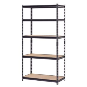Muscle Rack 5 Shelf Heavy Duty Adjustable Metal Garage Storage Shelving Unit