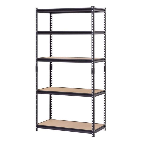 Muscle Rack 5 Shelf Heavy Duty Adjustable Metal Garage Storage Shelving Unit