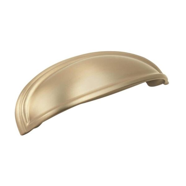 Amerock Ashby 3 in. or 4 in. Traditional Golden Champagne Cabinet Cup Pull 23PK