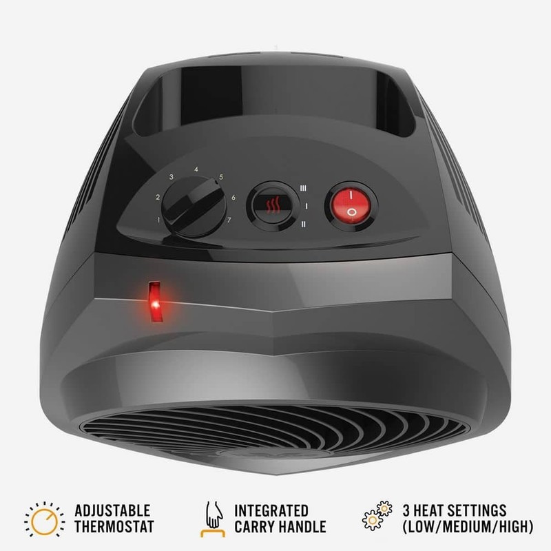 Vornado VH200 1500-Watt Electric Portable Space Heater, Whole Room Vortex Heat - Image 5