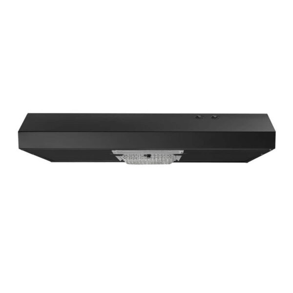 Vissani Arno 30" 240 CFM Under Cabinet Range Hood Black w Light Charcoal Filter
