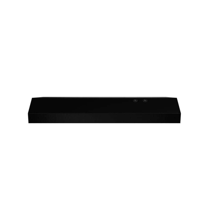 Vissani Arno 30" 240 CFM Under Cabinet Range Hood Black w Light Charcoal Filter - Image 4