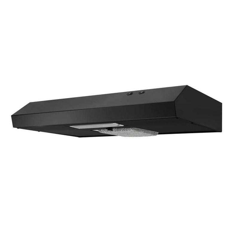 Vissani Arno 30" 240 CFM Under Cabinet Range Hood Black w Light Charcoal Filter - Image 5