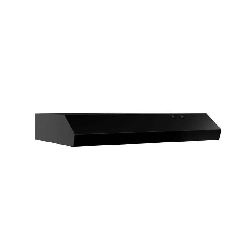 Vissani Arno 30" 240 CFM Under Cabinet Range Hood Black w Light Charcoal Filter - Image 6