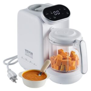 VEVOR Baby Food Maker 430W 50 Speed Puree Blender 750ml Tritan Bowl Stainless