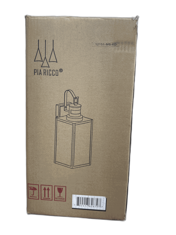 Pia Ricco 12.65 in Black Farmhouse Outdoor Wall Lantern Light Motion Sensor - Image 9