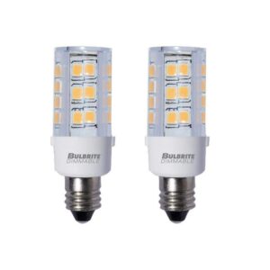 Bulbrite 35W Eq Soft White T4 E12 Candelabra LED Bulb 3000K Dimmable 12-Pack