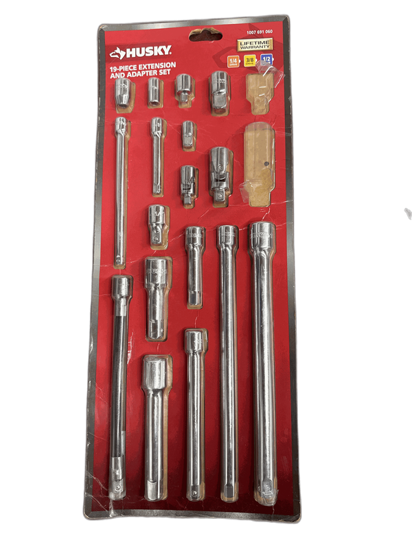 Husky 1/4 in., 3/8 in., 1/2 in. Drive Accessory Set (17-Piece) MISSING