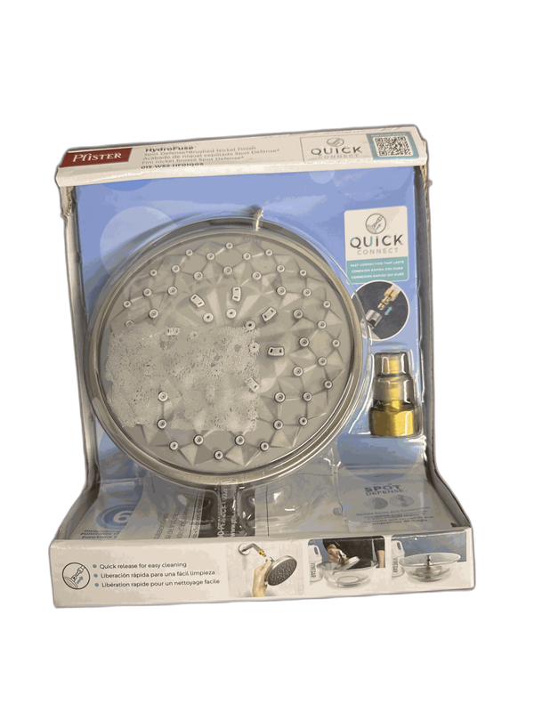 Pfister HydroFuse 6-Spray Fixed Shower Head Spot Defense Brushed Nickel