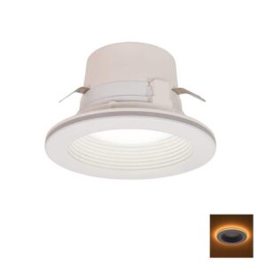 Commercial Electric 4 in. Adjustable CCT LED Recessed Downlight Trim 625LM NL
