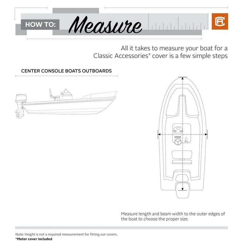 Classic Accessories StormPro 275" L x 154" W (Model D) Center Console Boat Cover - Image 2