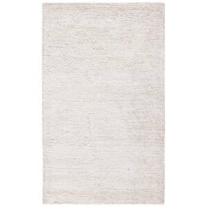 SAFAVIEH Metro Natural/Ivory Doormat 2 ft. x 3 ft. Solid Color Abstract Area Rug
