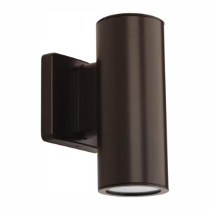 Progress Lighting Cylinders 3 in Antique Bronze LED Outdoor Up Down Wall Light