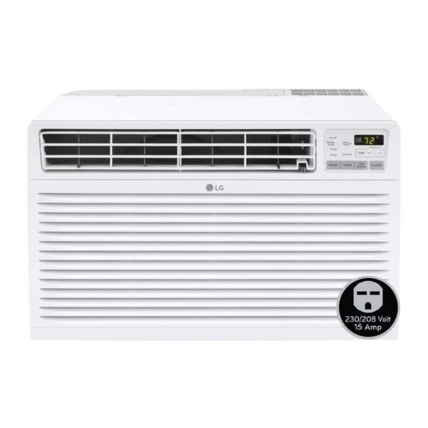 LG 9800 BTU 230V Through Wall Air Conditioner w/ Remote Dehumidifier White