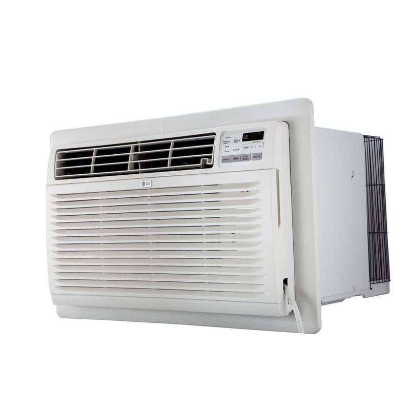 LG 9800 BTU 230V Through Wall Air Conditioner w/ Remote Dehumidifier White - Image 2