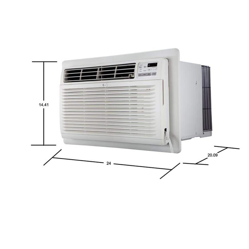 LG 9800 BTU 230V Through Wall Air Conditioner w/ Remote Dehumidifier White - Image 5
