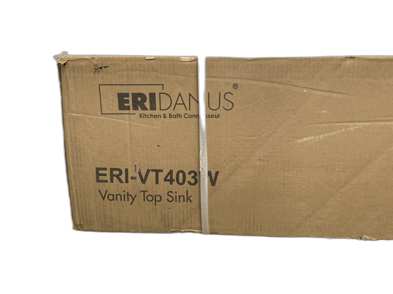 Eridanus Tucson 30"x18" White Vanity Top Single Sink 8" Widespread 3-Holes - Image 4