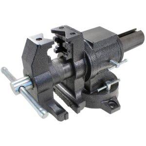 BESSEY 5 in. Multi-Purpose Rotating Pipe and Bench Vise with Swivel Base