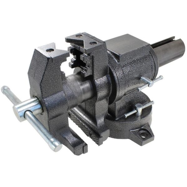 BESSEY 5 in. Multi-Purpose Rotating Pipe and Bench Vise with Swivel Base