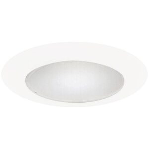 HALO 6 in. White Recessed Ceiling Light Albalite Glass Lens Trim