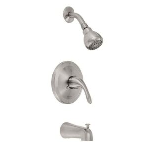 Glacier Bay Builders Single Handle 1-Spray Tub & Shower Faucet 1.8 GPM w/Valve