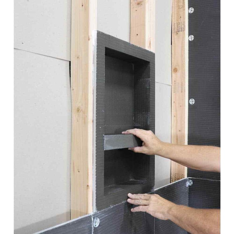 Everbilt Watershield Shower System 13.25" x15.25" x3.5" Shower Niche w/Adj Shelf - Image 4