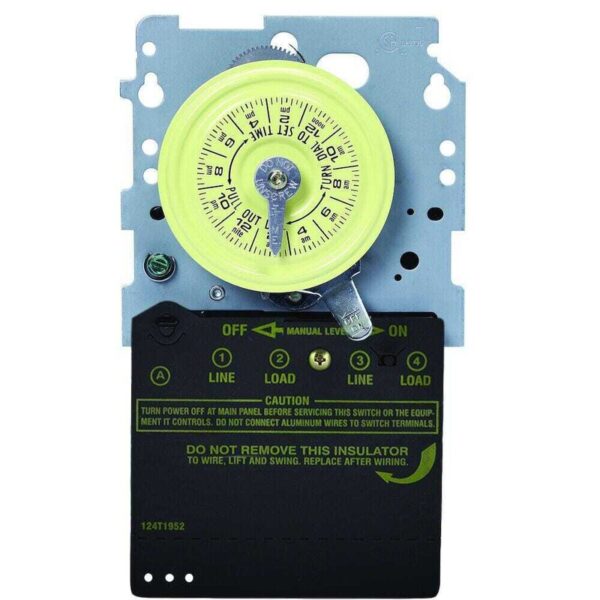 Intermatic T100 Series 40 Amp 208-277V DPST 24 Hour Mechanical Time Switch