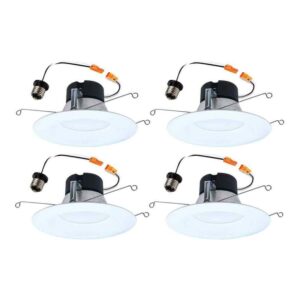 HALO LT 5/6 in. LED Retrofit Module with Baffle Trim 5CCT 750lm (4 PACK)
