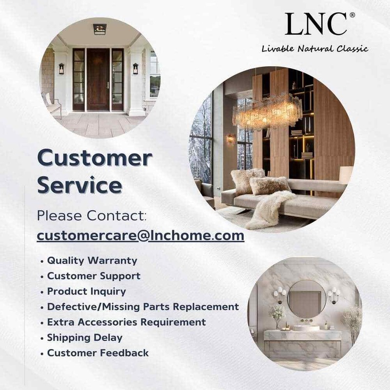 LNC Modern Frosted Black Porch Outdoor Wall Sconce 1-Light Classic Exterior - Image 12
