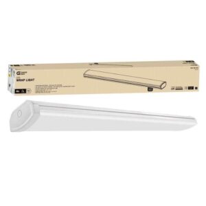 Commercial Electric 4 ft. 3600 Lumens LED Wraparound Ceiling Light Garage(2PACK)