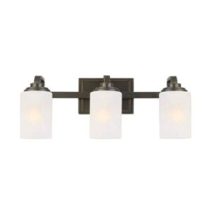 Hampton Bay 3-Light 21 in. Oil-Rubbed Bronze Contemporary Bathroom Vanity Light