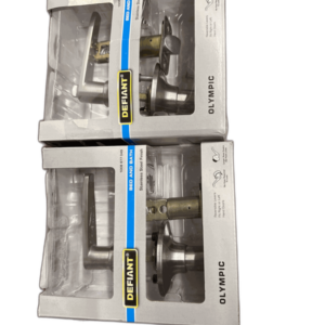 Defiant Olympic Stainless Steel Bed/Bath Door Lever 2PK