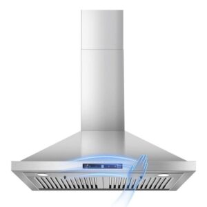 Tieasy 30in Wall Mount Range Hood 700 CFM SS Gesture Touch Control