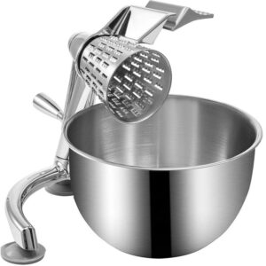 SKYSHALO Rotary Cheese Grater Zinc Alloy Rotary Vegetable Mandoline