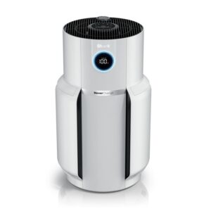 Shark NeverChange HEPA Tower Air Purifier 1400 sq ft White Odor Neutralizing