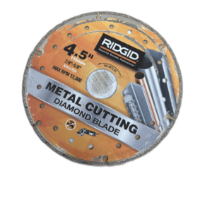 RIDGID 4.5 in. Metal Segmented Rim Cutting Diamond saw blade for metal cutting