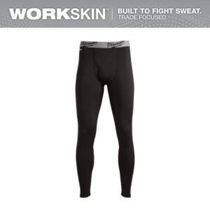 Milwaukee Men's Medium Black WORKSKIN Thermal Underwear Base Layer Pants