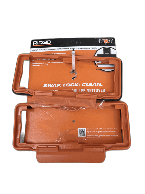 RIDGID 2-1/2" SK0900 NXT Utility Nozzle Hard, Soft and Rubber Bristle Shoe Kit