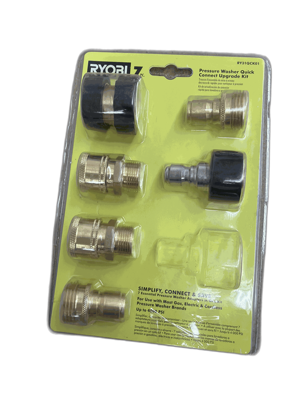 RYOBI 6-Piece Pressure Washer Quick-Connect Upgrade Kit for Most Gas Electric