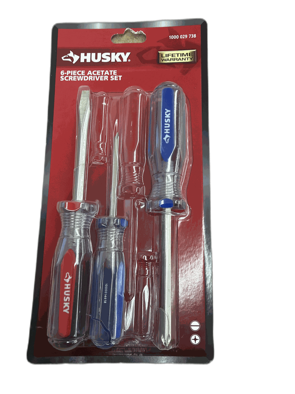 Husky Philips and Slotted Screwdriver Set with Acetate Handles (3-Piece) MISSING