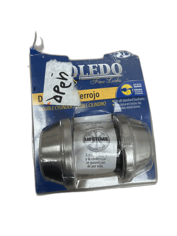 TOLEDO Double Cylinder Satin Stainless-Steel Deadbolt - Image 3